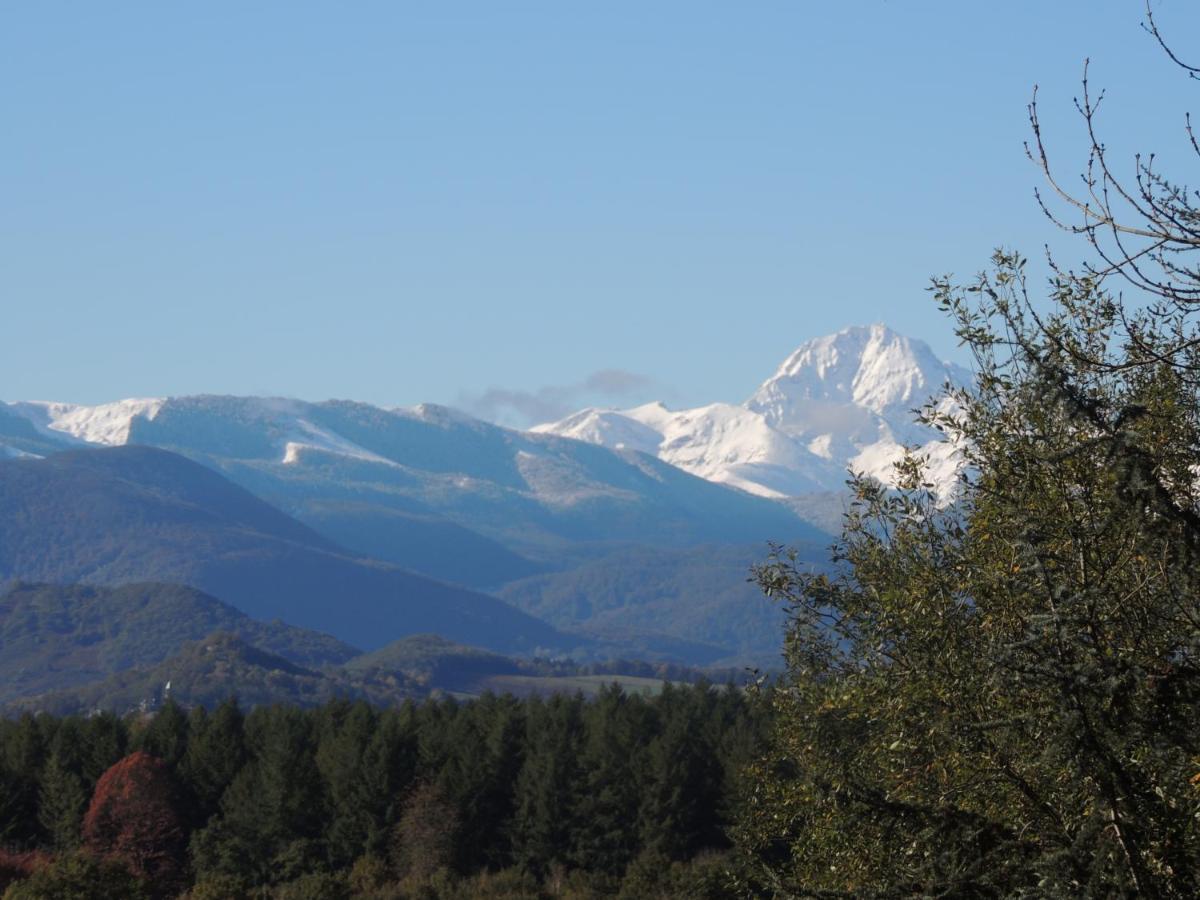 Cabane dans les bois avec vue sur les Pyrénées Saint-Laurent-de-Neste Esterno foto